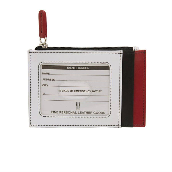 ili New York - 7416 Leather CC-ID Holder with Zip Pocket