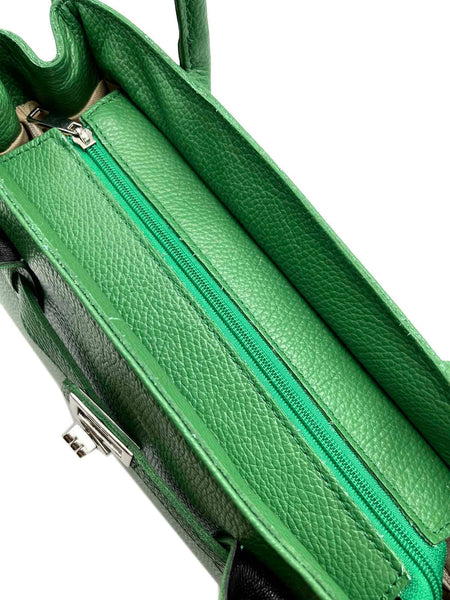 Suie Valentini srl - Genuine leather shoulder bag, for women, made in Italy, art. 112429