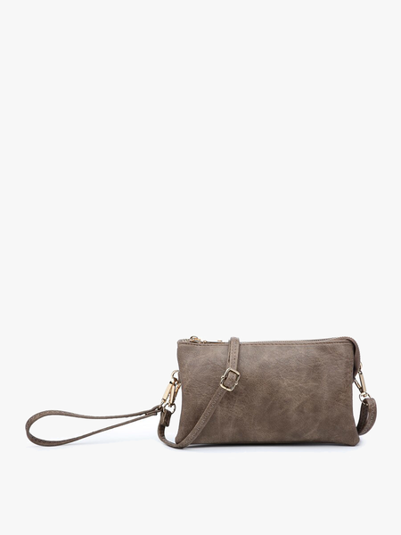 Riley Monogrammable 3 Compartment Crossbody/Wristlet