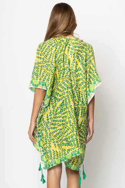 Hana - Abstract Print Summer Kimono Cover Up