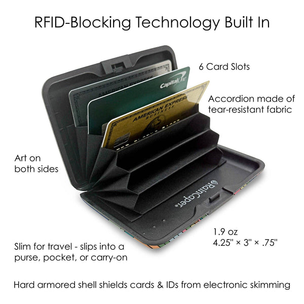 RainCaper - Frank Lloyd Wright Saguaro Forms RFID Hard Travel Wallet