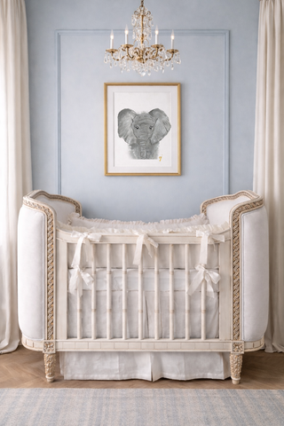 claire jordan - Heirloom Elephant Nursery Art Print