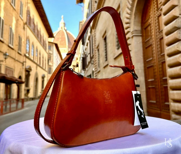 Italian Leather (medium) Shoulder Bag. Pre-tariff pricing.