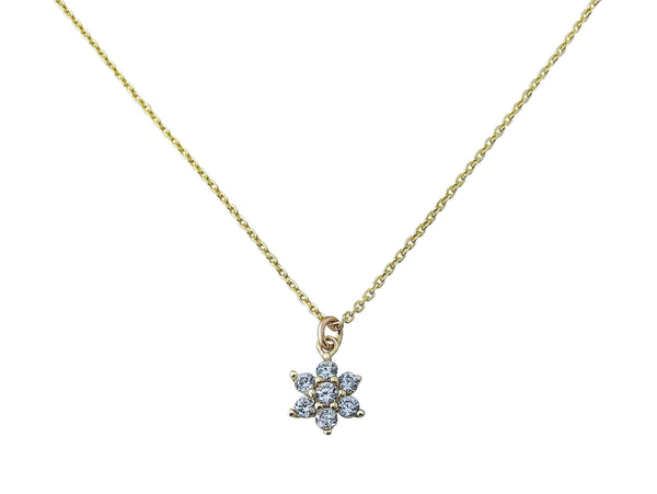 Modern Opus- 11:11 Angels - Gold Plated Sterling Silver Flower Necklace