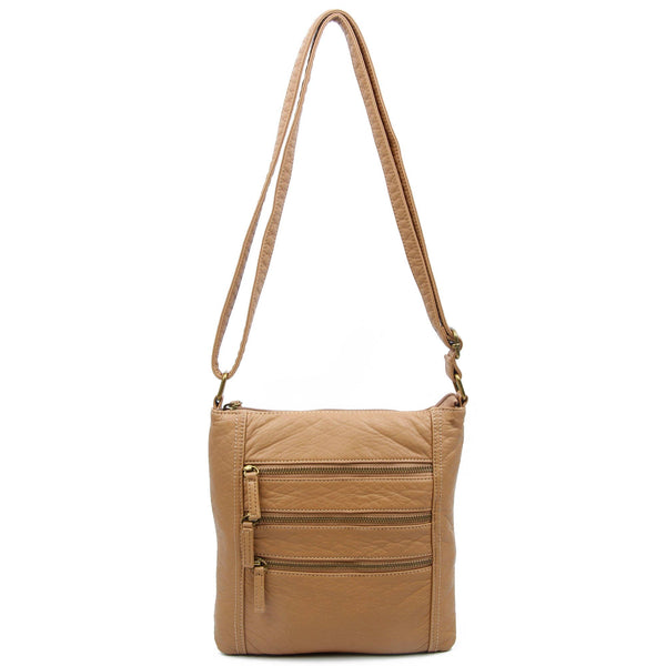 The Camile Three Zip Crossbody