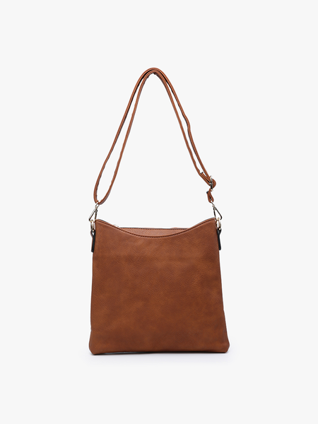 Jen & Co. - Emma 3 Compartment Crossbody w/ Snap Closure | M1765