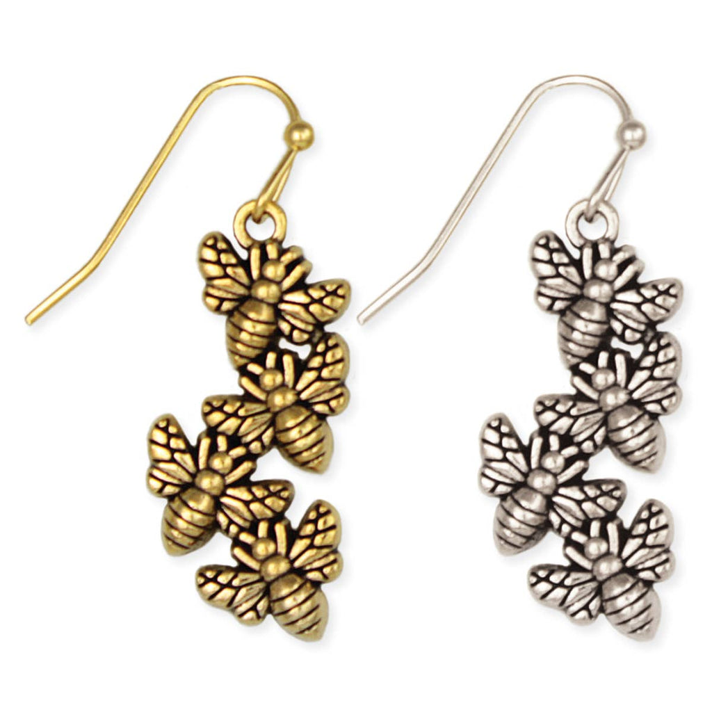 ZAD - Fashion Swarm Bee Linear Earrings