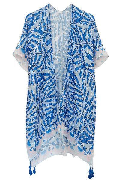 Hana - Abstract Print Summer Kimono Cover Up