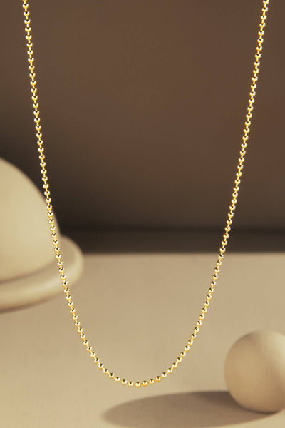Urbanista - 18K Gold Filled Ball Bead Chain Necklace