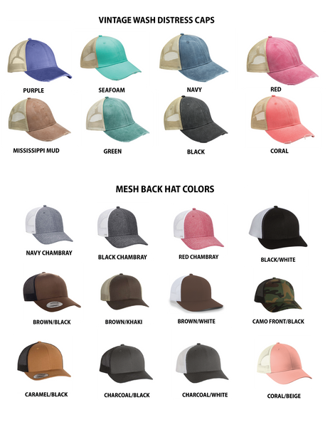 MT Brand Apparel - Retro Tree Badge - Customizable -  Leather Patch Hat