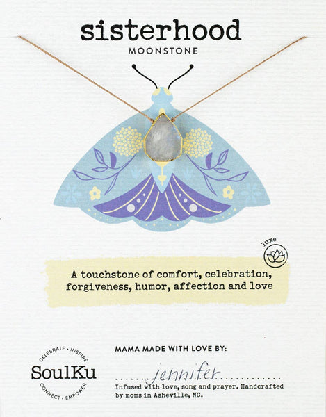 SoulKu - Moonstone Alchemy Necklace for Sisterhood