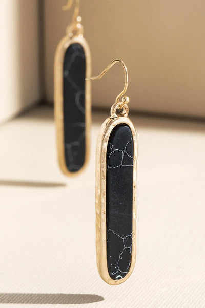 Urbanista - Metal Bar Earring with Stone