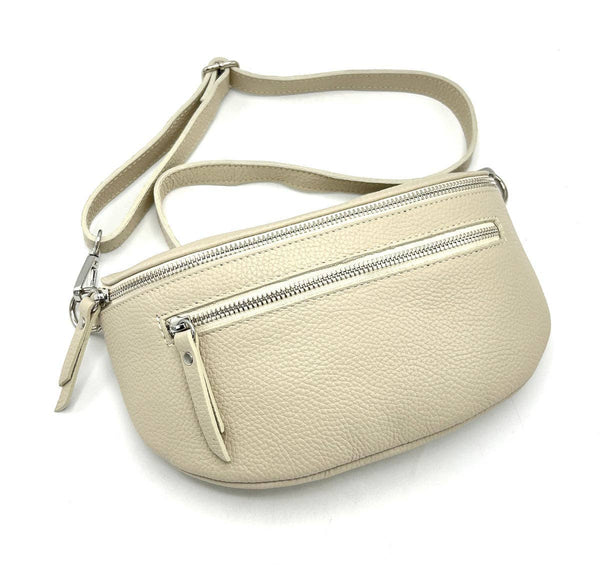Suie Valentini srl - Genuine leather fanny pack, Made in Italy, art. 112467