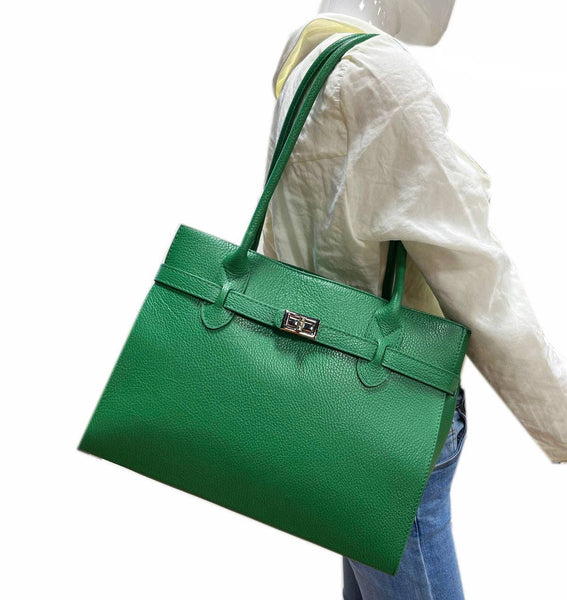 Suie Valentini srl - Genuine leather shoulder bag, for women, made in Italy, art. 112429