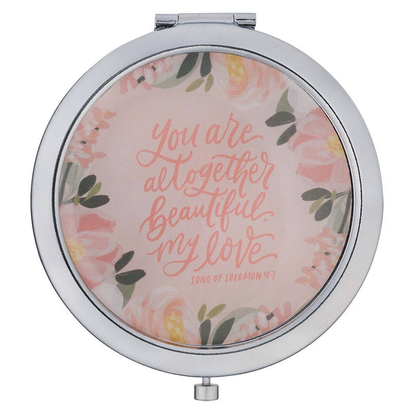 Christian Art Gifts - Mirror Compact You Are Altogether Beautiful My Love Song 4:7