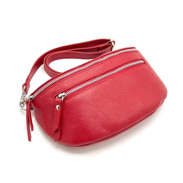 Suie Valentini srl - Genuine leather fanny pack, Made in Italy, art. 112467