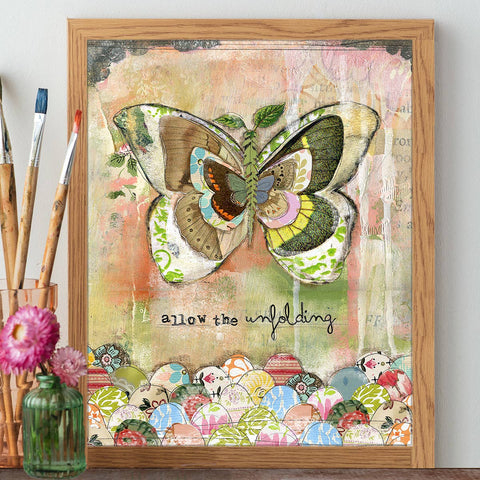 Kelly Rae Roberts - Allow The Unfolding - Print: 8x10 with 11x14 mat