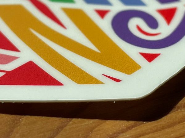 Sprouted Scribbles - Asheville Sticker | Rainbow Heart | Waterproof Vinyl Decal