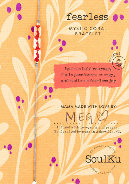 SoulKu - Mystic Coral Fairytale Adjustable Bracelet for Fearless