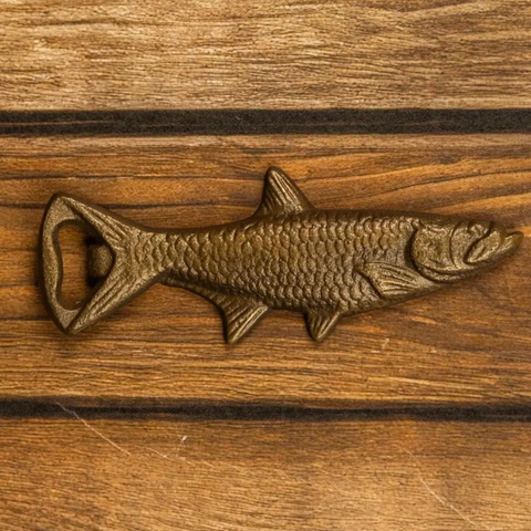 Audrey's Home & Gift - Hook & Pop Cast Iron Fish Bottle Opener (Pk/6) | Cabin Decor