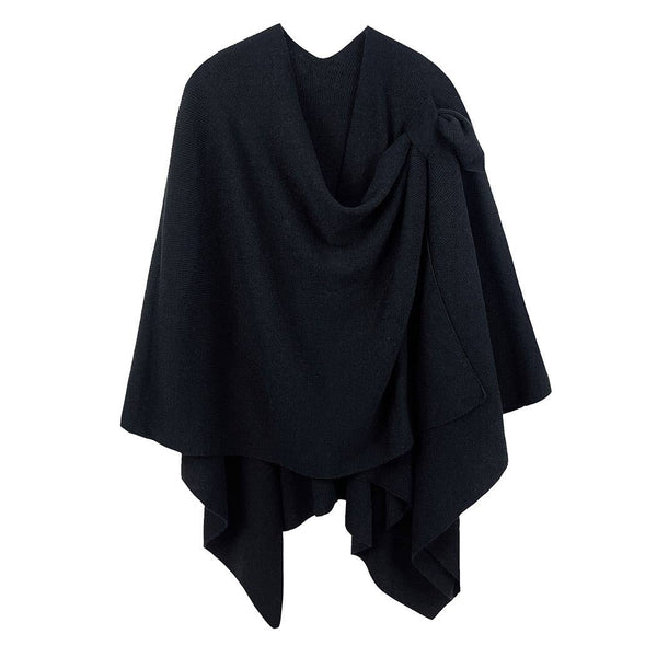 Fashion City - Solid Ruana with Shoulder Strap