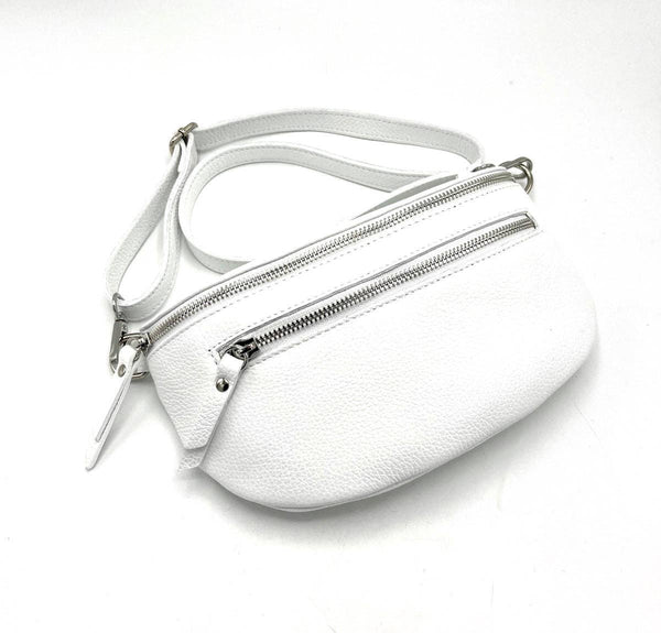 Suie Valentini srl - Genuine leather fanny pack, Made in Italy, art. 112467