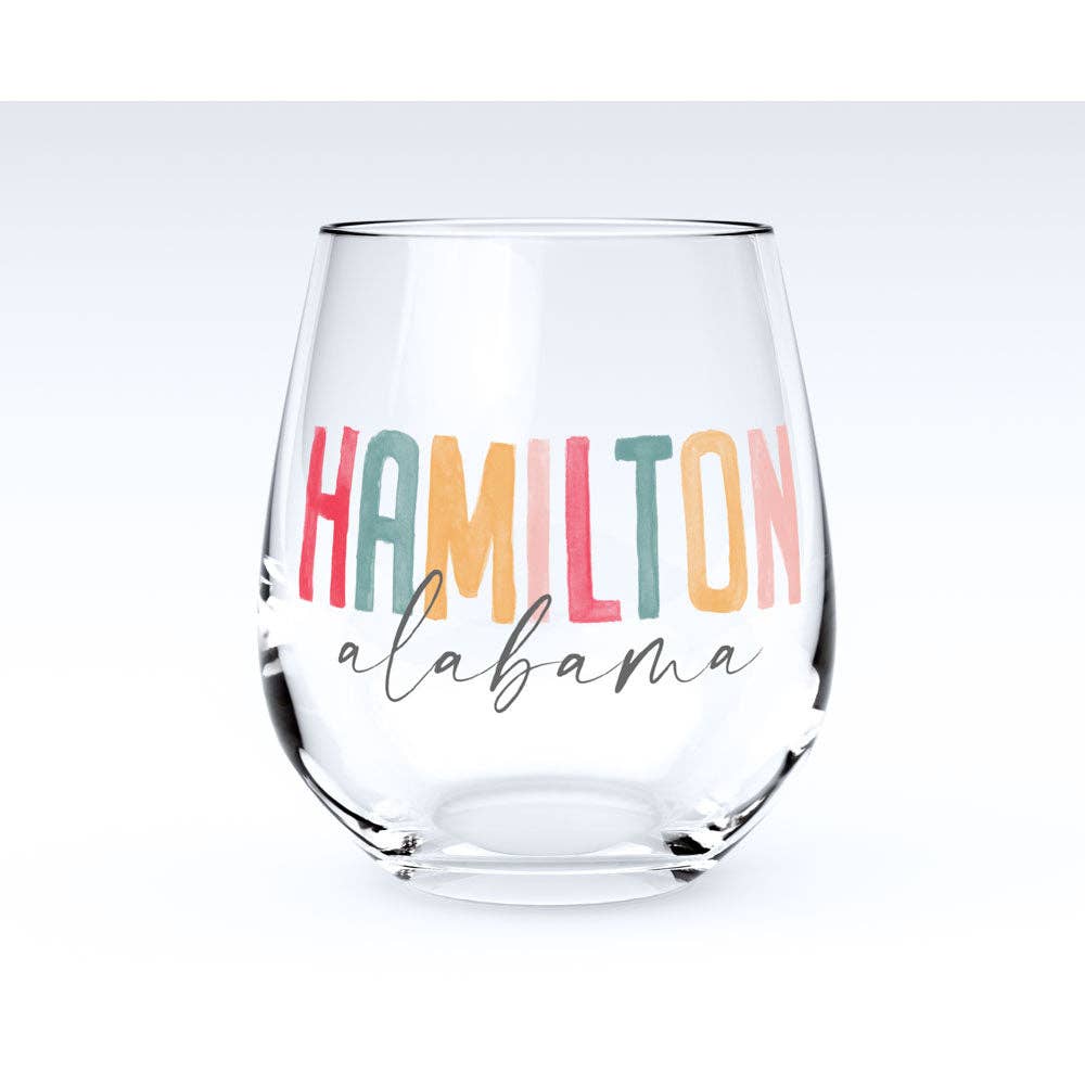 Clairmont & Co - 15oz Stemless Wine Glass - Watercolor City
