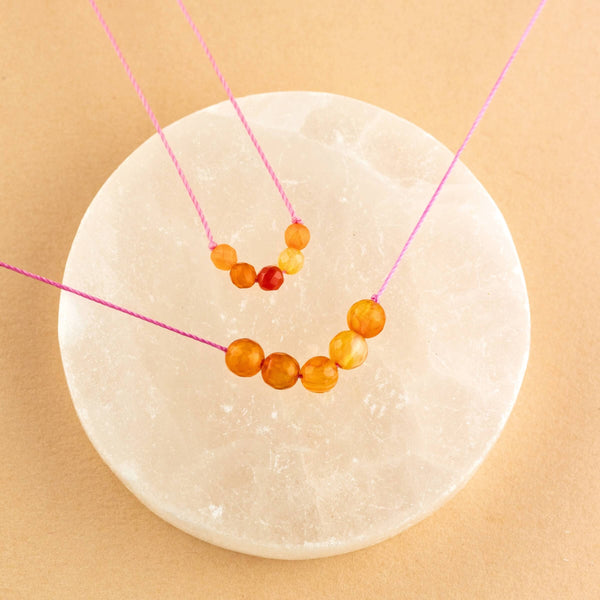 SoulKu - Carnelian Big Wishes Necklace for Happiness