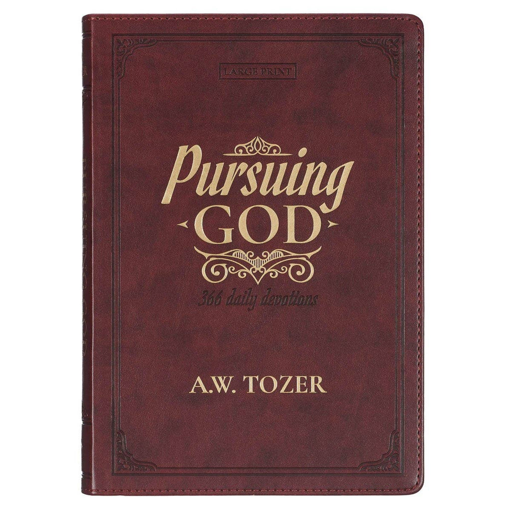 Christian Art Gifts - Devotional Pursuing God LP Faux leather
