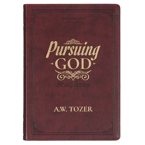 Christian Art Gifts - Devotional Pursuing God LP Faux leather