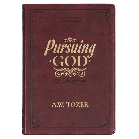 Christian Art Gifts - Devotional Pursuing God LP Faux leather