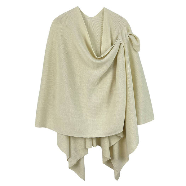 Fashion City - Solid Ruana with Shoulder Strap