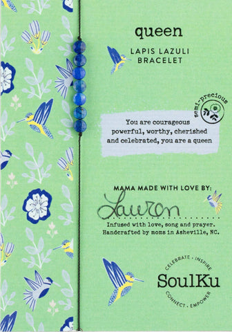 SoulKu - Lapis Hummingbird Bracelet for Queen - HMBD05