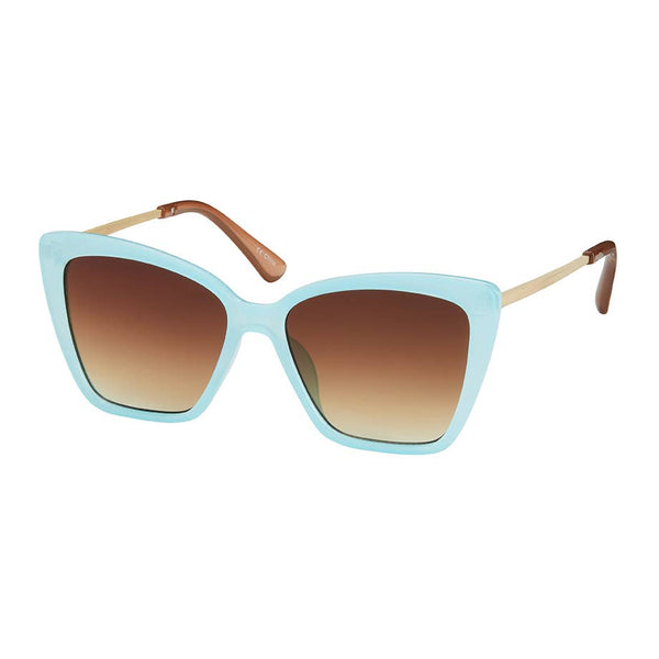 Blue Gem Sunglasses Inc - 1239 NEW Jade- Square Metal Aviator Sunglasses