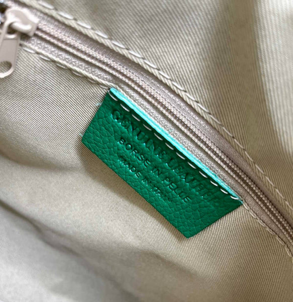 Suie Valentini srl - Genuine leather shoulder bag, for women, made in Italy, art. 112429