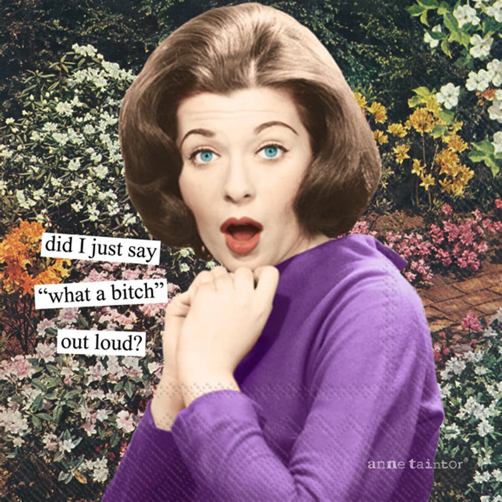 Boston International - Paper Cocktail Napkins Pack of 20 Anne Taintor Out Loud