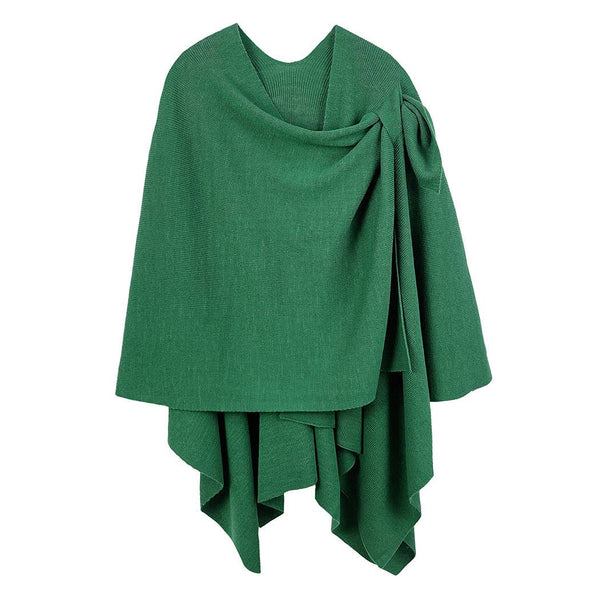 Fashion City - Solid Ruana with Shoulder Strap