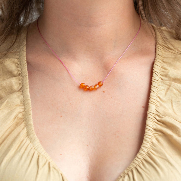 SoulKu - Carnelian Big Wishes Necklace for Happiness