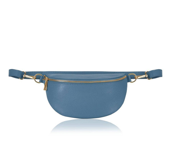 MONTTE DI JINNE - Italian Genuine Leather Crossbody Bum Bag-Small
