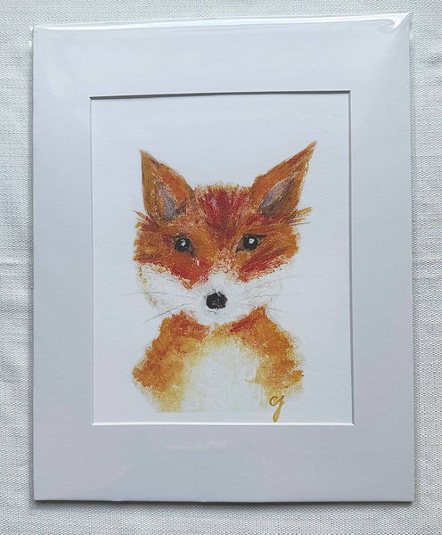 claire jordan - Heirloom Fox Nursery Art Print