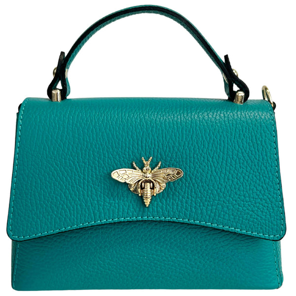MODARNO - Women's shoulder bag in genuine leather with Ape closure