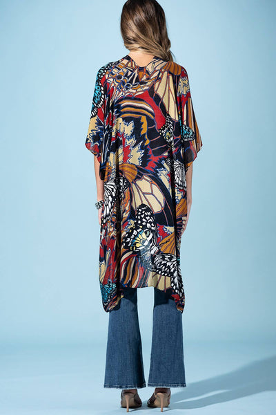 Urbanista - Midnight Monarch Viscose Kimono