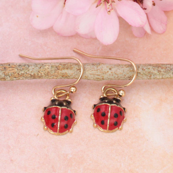 ZAD - Make a Wish Ladybug Earrings