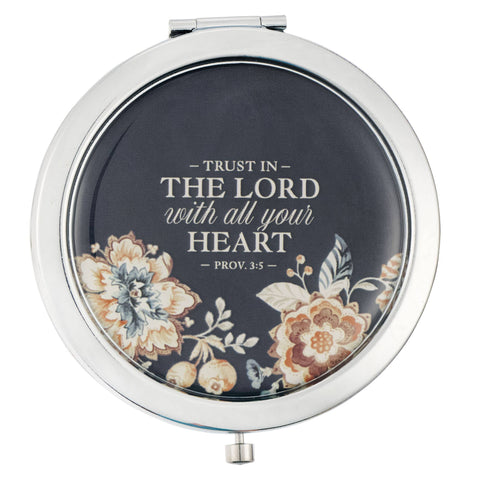 Christian Art Gifts - Mirror Compact Trust in the Lord Prov. 3:5