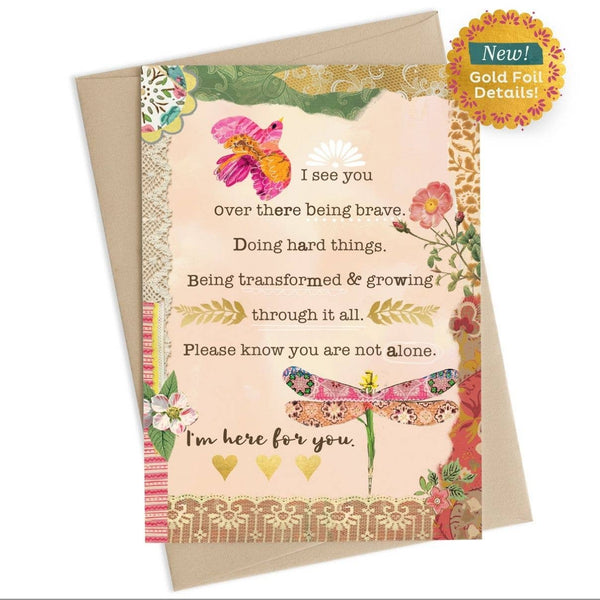 Kelly Rae Roberts - Here For You Encouragement Card