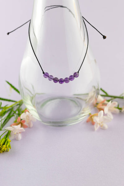 SoulKu - Amethyst Hummingbird Bracelet for Healing - HMBD01