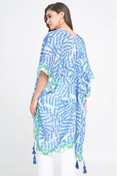 Hana - Abstract Print Summer Kimono Cover Up