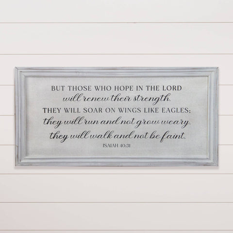 Audrey's Home & Gift - Sign - Isaiah 40:31 (PC)