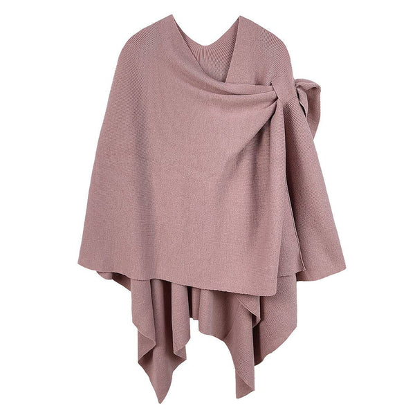 Fashion City - Solid Ruana with Shoulder Strap