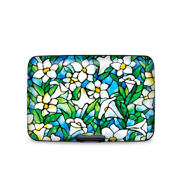 RainCaper - Tiffany Field of Lilies RFID Hard Travel Wallet